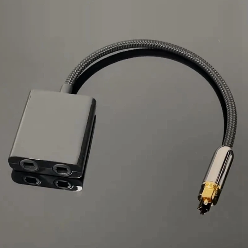 Optical Fiber Cable Splitter 2 In 1 Toslink Converter For HDTV DVD Digital TV Sound Bar Amplifier-4