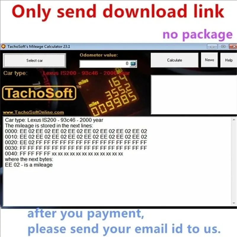 TachoSoft Modify Mileage Calculator 23.1 SOFTWARE car mileage calculation EEPROM ECM English for Peugeot for Jeep-6