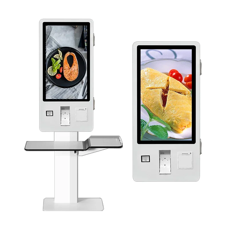 24 27 32 43 Inch Supermarket Self Check Out Touch Screen Kiosk Android PC All In One Self Service Pos Terminal