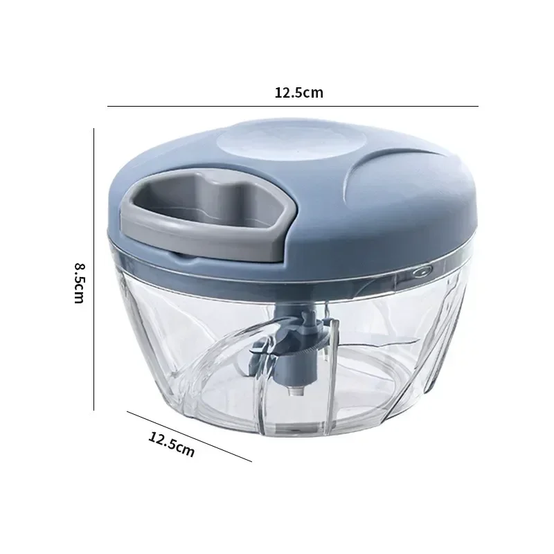 Crusher Vegetable Onion Cutter Kitchen Cooking Accessories 500/900ML Manual Meat Mincer Garlic Chopper Rotate GarlicPress-5
