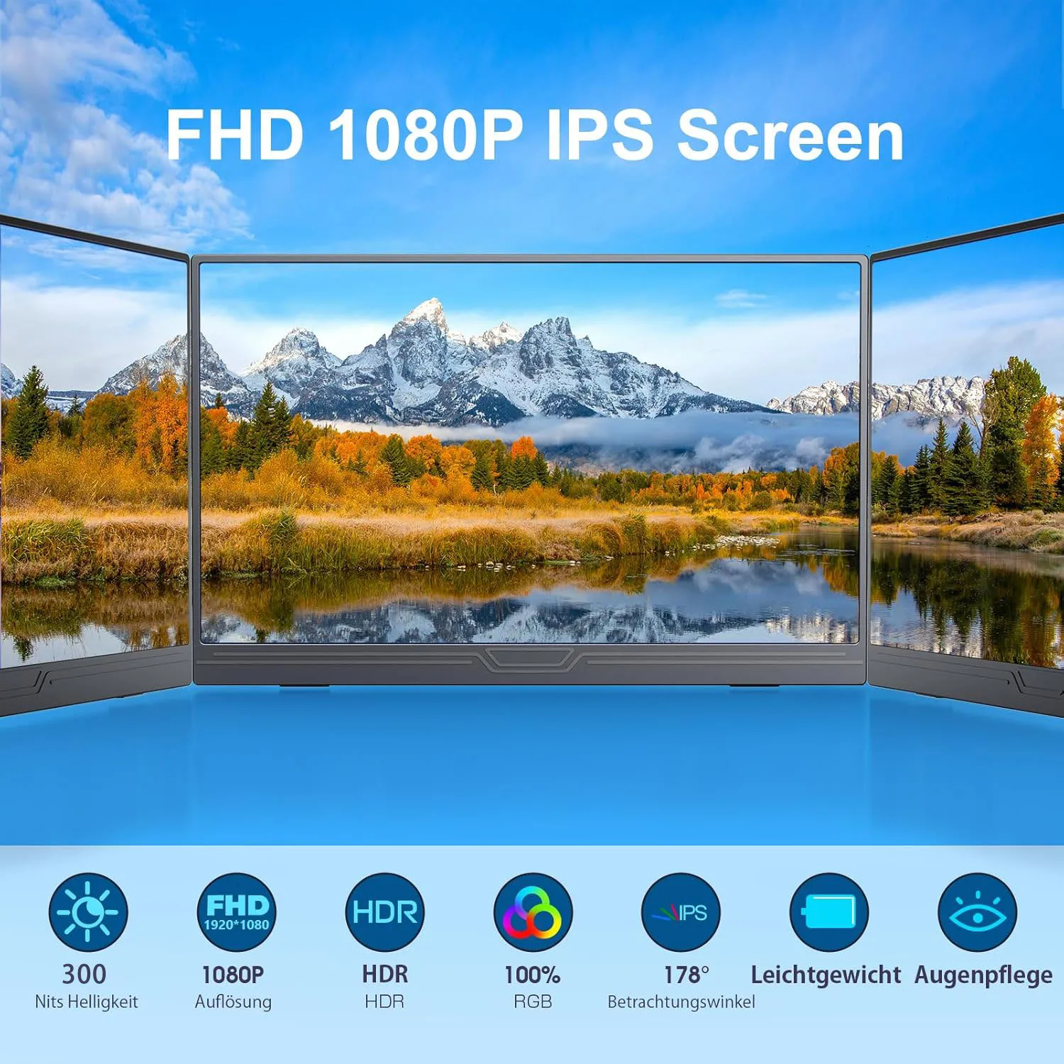 15.6 inch Touch Monitor Portable Monitor IPS 300cd/m2 USB-C Gaming Monitor For PC Laptop Mini Pc-3