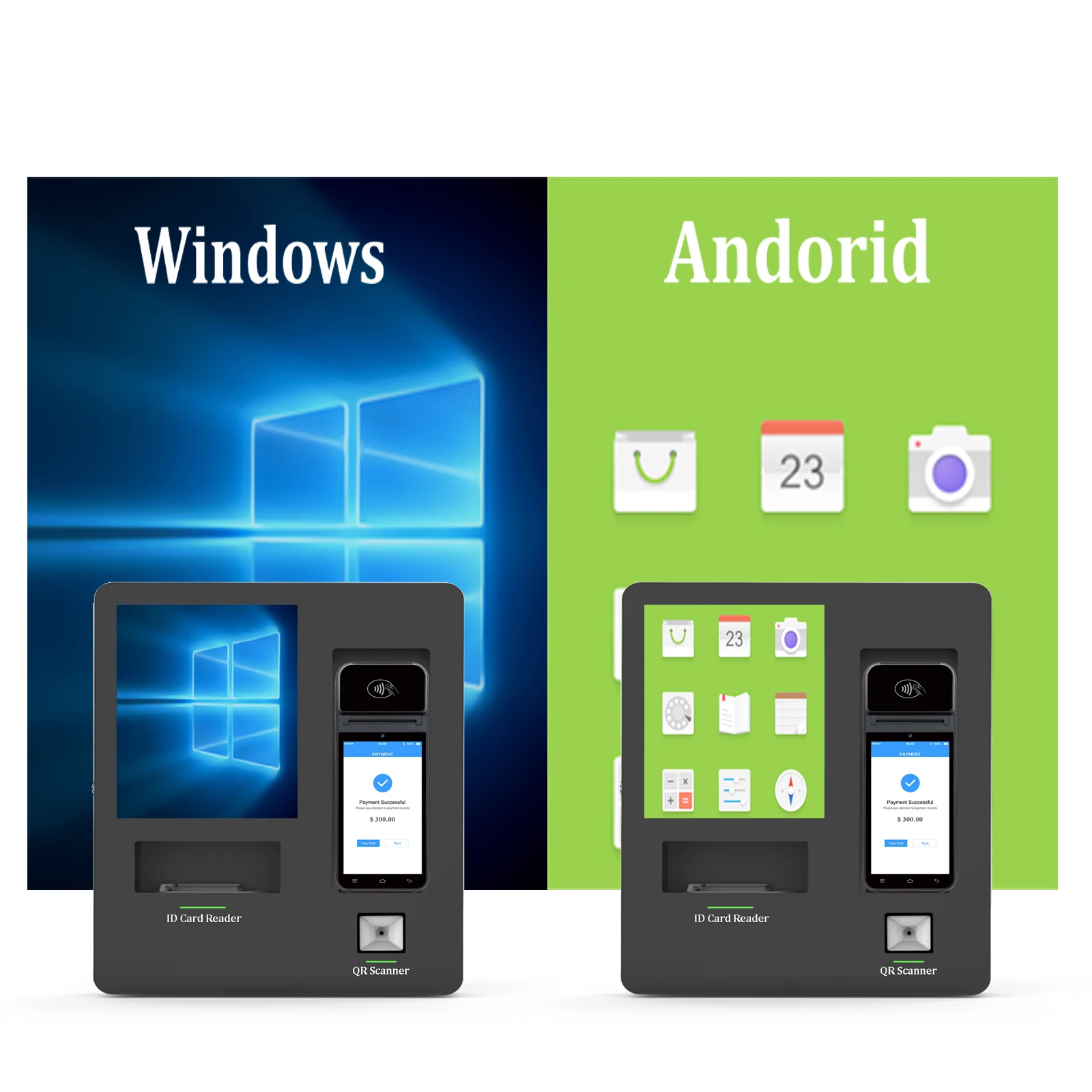 Android Pos Wall Mounted Hotel Self Service Kiosk Touch Screen with Key Dispenser Ticket Printer-5