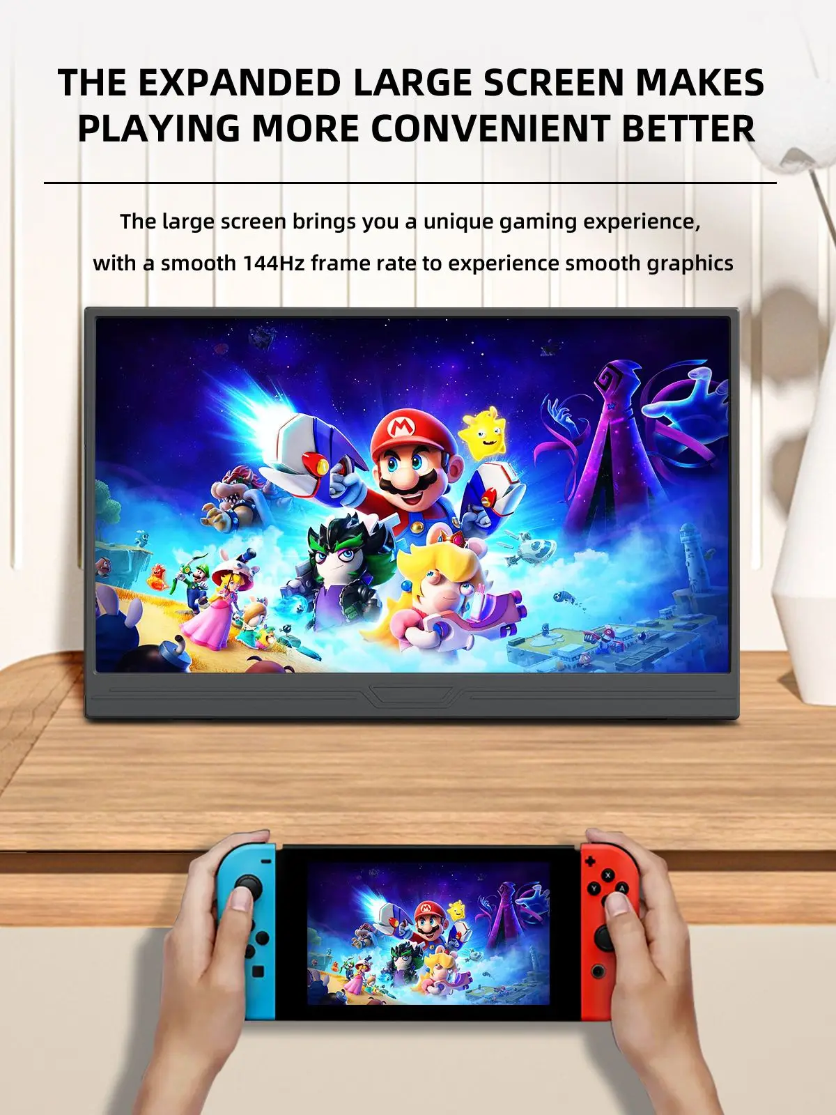 ZSUS 15.6-Inch Portable Monitor Touchscreen 1920*1080 HDR Low Blue Light For XBox PS4/ 5 Switch Loptop Cell Phone PC Extension-5