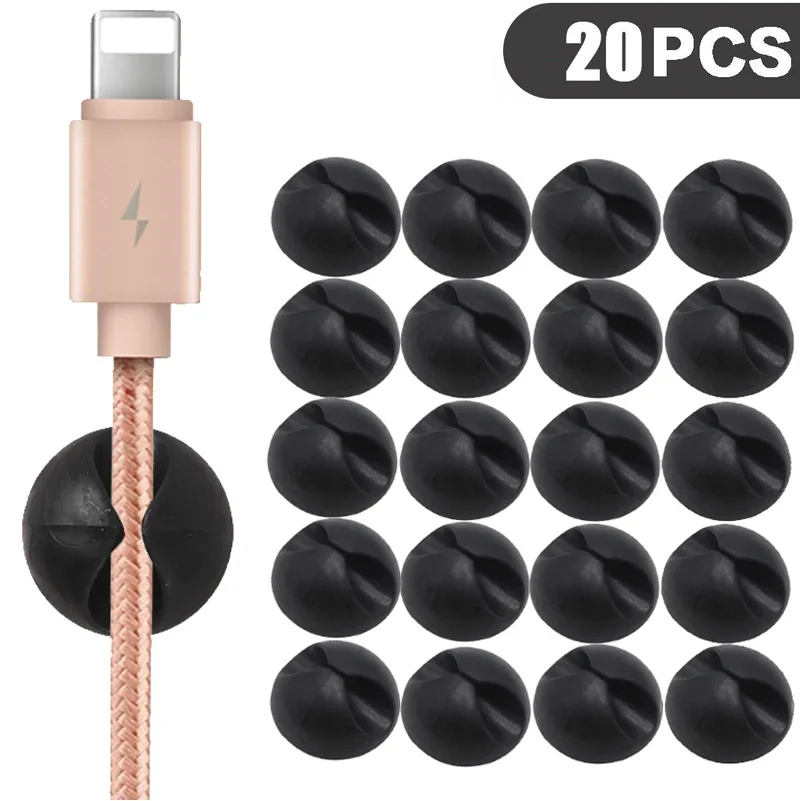 Car Dashboard Phone Cable Manager Charger Line Clasp Fixed Clamp Desk Tidy Organizer Holder Auto Interior Accessories