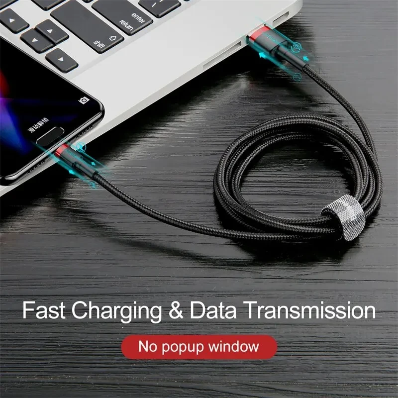 Baseus USB C Cable for oneplus 12 Quick Charge 3.0USB C Cable Fast Charging Cable Type C for Huawei Xiaomi 13 USB-C Charger Wire-4