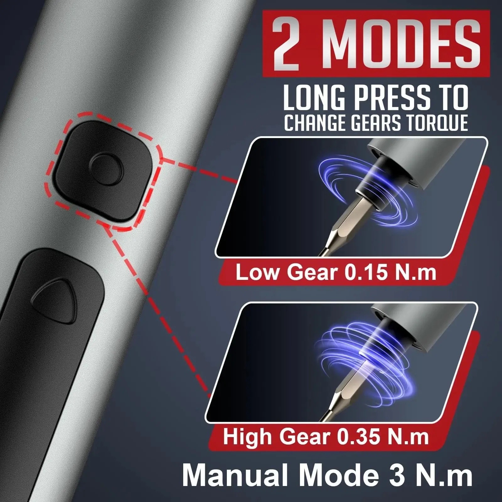75 in 1 Precision Electric Screwdriver Set with 71 Magnetic Phillips Torx Bits 3 LED Lights Multifunctional Power Repair Tool-3