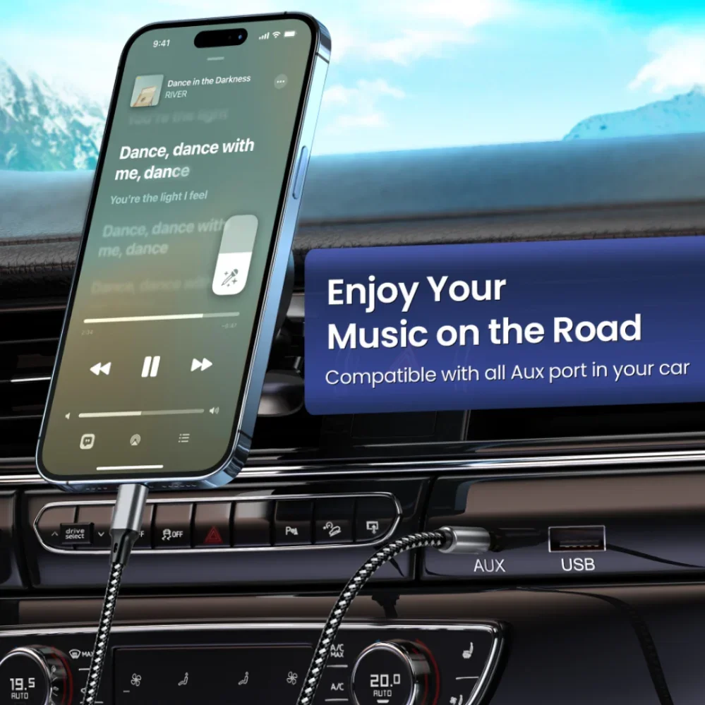 1m 1.5m 2m USB Type C To 3.5Mm Jack AUX Cable DAC USB-C Audio Adapter for Phone Headphones Car HIFI Stereo Sound Audio Connector-2