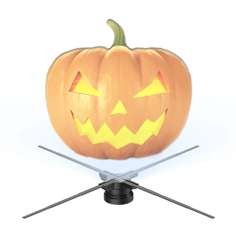 COEUS 100CM HD 3D Hologram Projector Advertise Display Fan Wifi LED Float Sign Player Shop Party Halloween Xmas Decorate Lamp-6