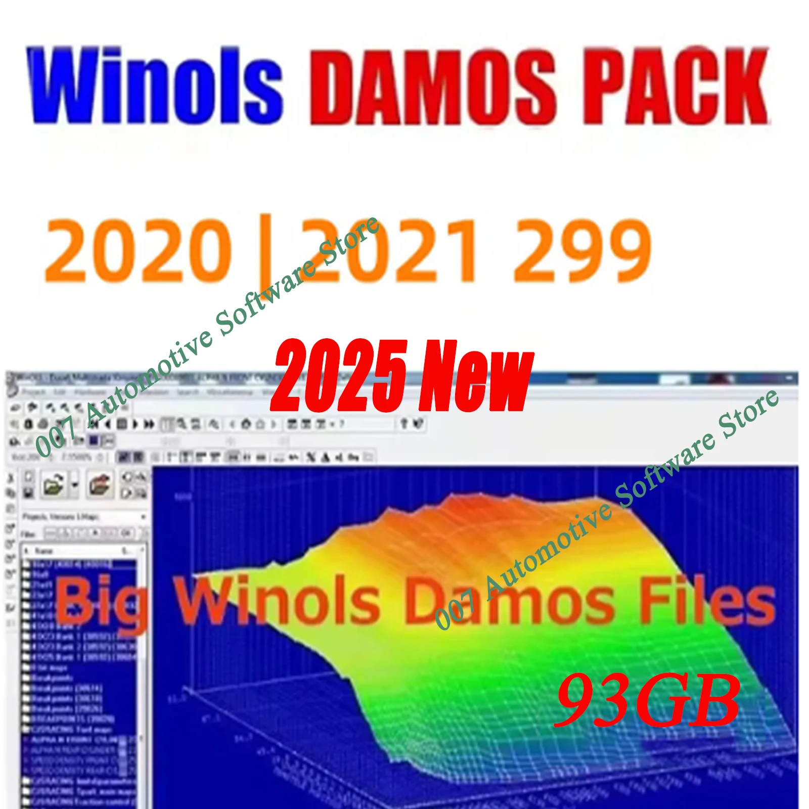 2025 Winols 4.51 Software 93GB 2021 2020 DAMOS Big Archive Car Performance Enhancement Chip Tuning Maps Damos Mappacks-3