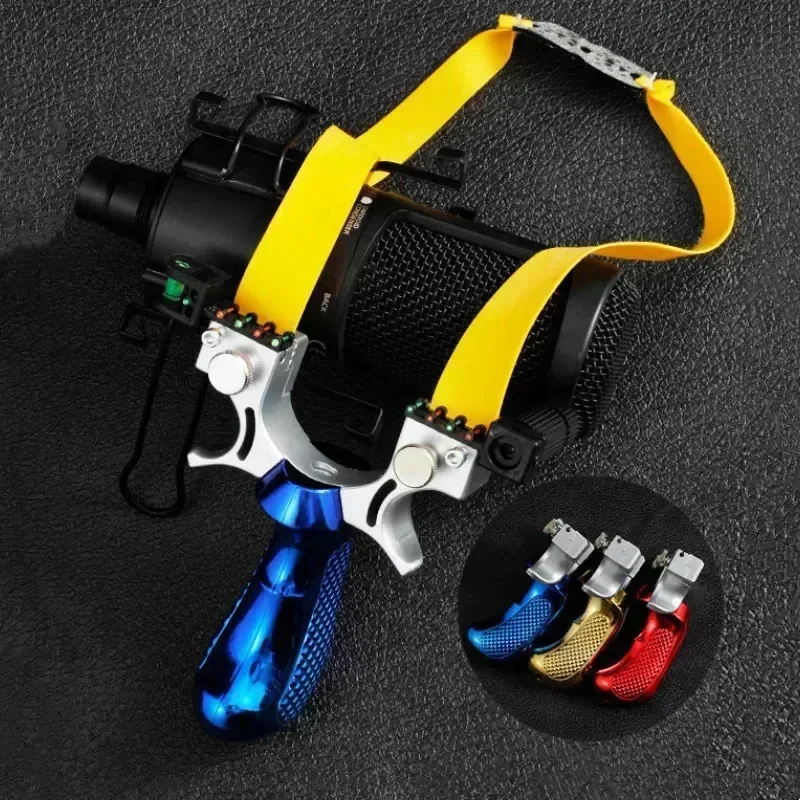 Laser Pointing Slingsshot 10 Style Precision Aiming Slingshot High Precision Sling Outdoor Hunting Shooting Accessories Caza-2