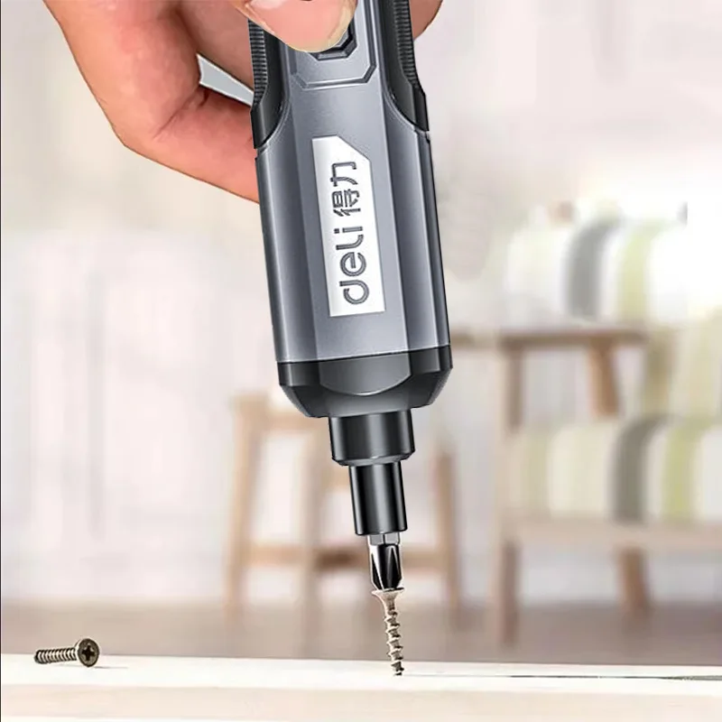 Cordless Electric Screwdriver Rechargeable 2000mah Lithium Battery Mini Drill 4V Power Tools Set Household Maintenance Repair-2