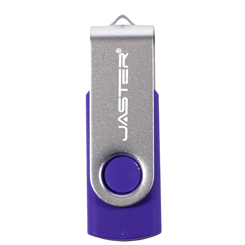 JASTER Rotatable Colorful USB 2.0 Flash Drive 128GB Creative Gift Memory Stick 64GB Silver Clip Pen Drive 32GB U Disk 16GB 8GB-3