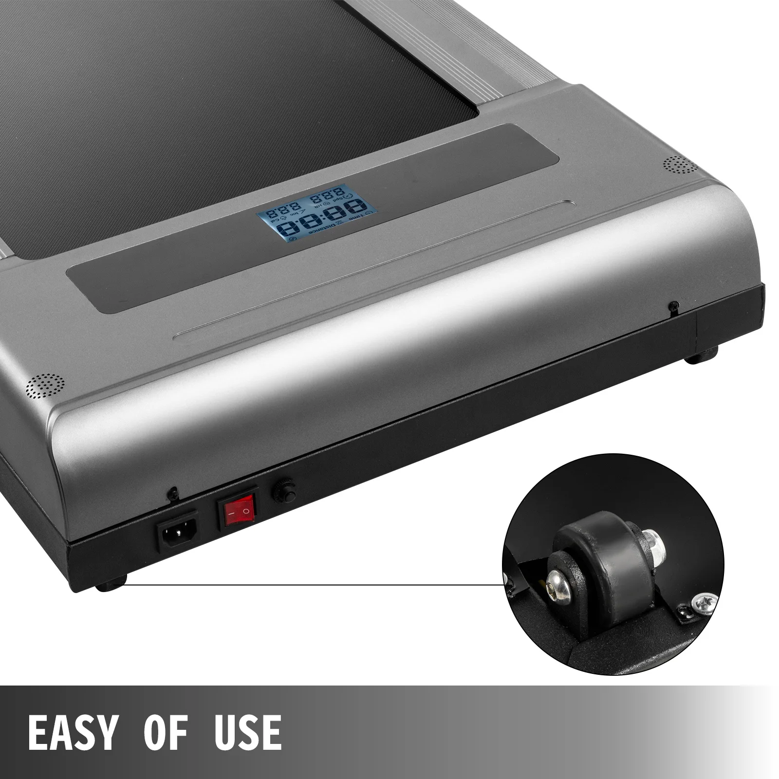 VEVOR Under Desk Treadmill for Home Portable Walking Pad 500W Motor Treadmills for Running Adjustable 1-6.0km/h Speed-5