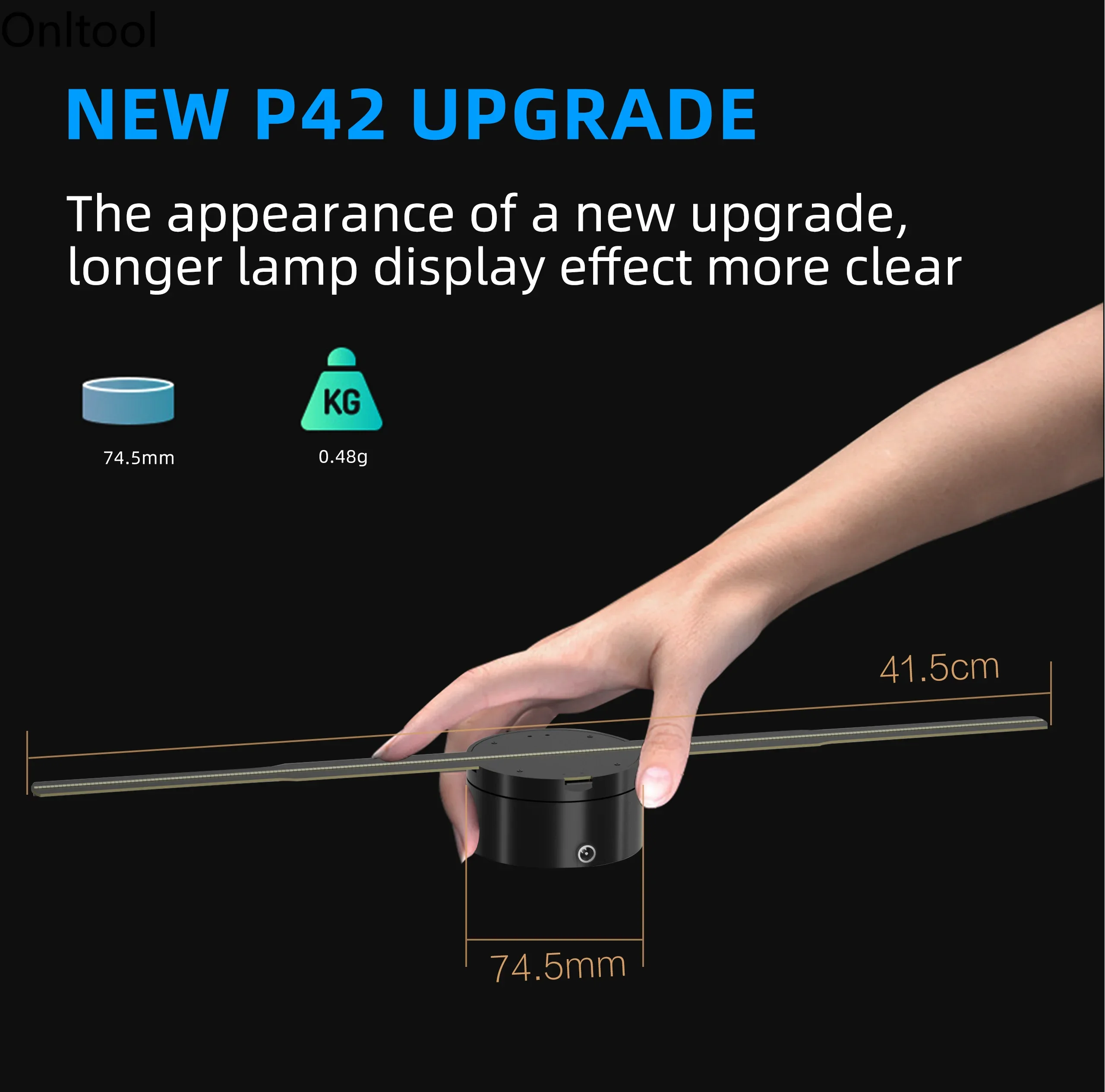 3D Advertising Projector Wifi Led Sign Holographic Lamp Player Remote Advertise Display 3D Fan Hologram Projector Logo Light-2