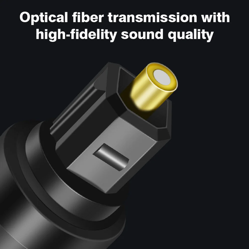 90° Elbow Digital Optical Audio Toslink Cable HIFI 5.1 SPDIF Coaxial Cable 360° Rotatable For Amplifier TV PS4/XBOX Sound Bar-4