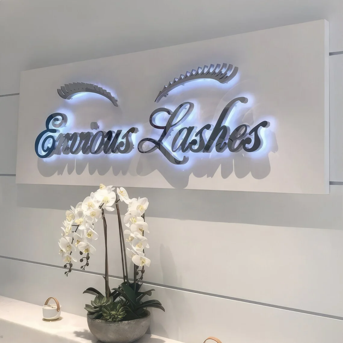 Custom Business Logo Backlit Sign Gold Metal Letters Led Illuminated 3D Stainless Steel Storefront Bar Club Signage Outdoor Sign-4