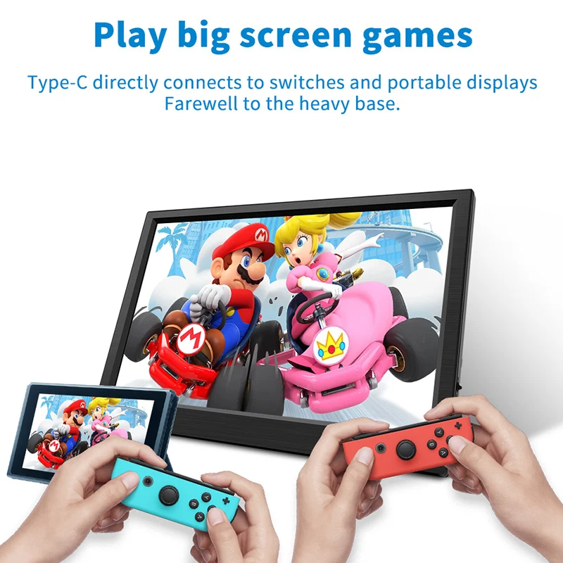 11.6 Inch Portable Monitor HDMI-Compatible Laptop second screen Gaming Extended Display For Switch/PS4/Xbox/Raspberry Pi-6
