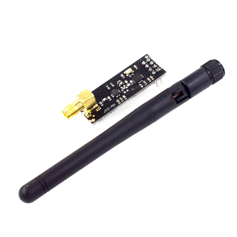 NRF24L01+PA+LNA Wireless Transceiver RF Transceiver Module 2.4G 1100m with Antenna and NRF24L01+ Breakout Adapter with 3.3V-3