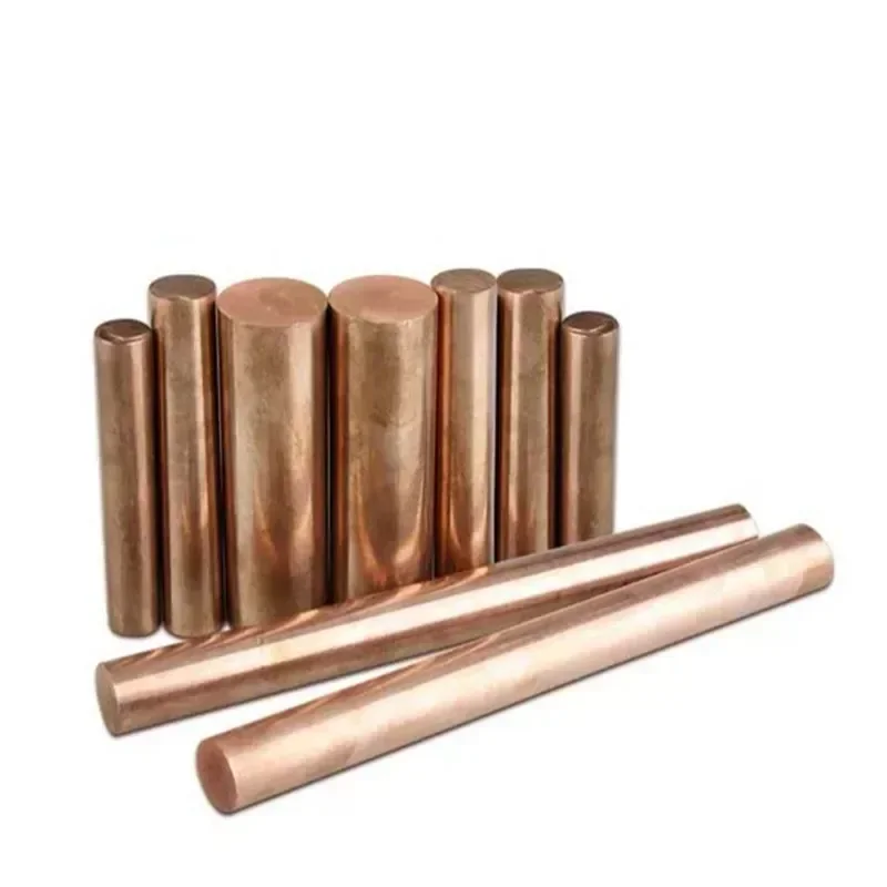 Big size C5191 QSn6.5-0.1 Phosphor Bronze bar 6-60mm tin-phosphor bronze phosphorous copper rod for Industrial Parts 100/500MM-2