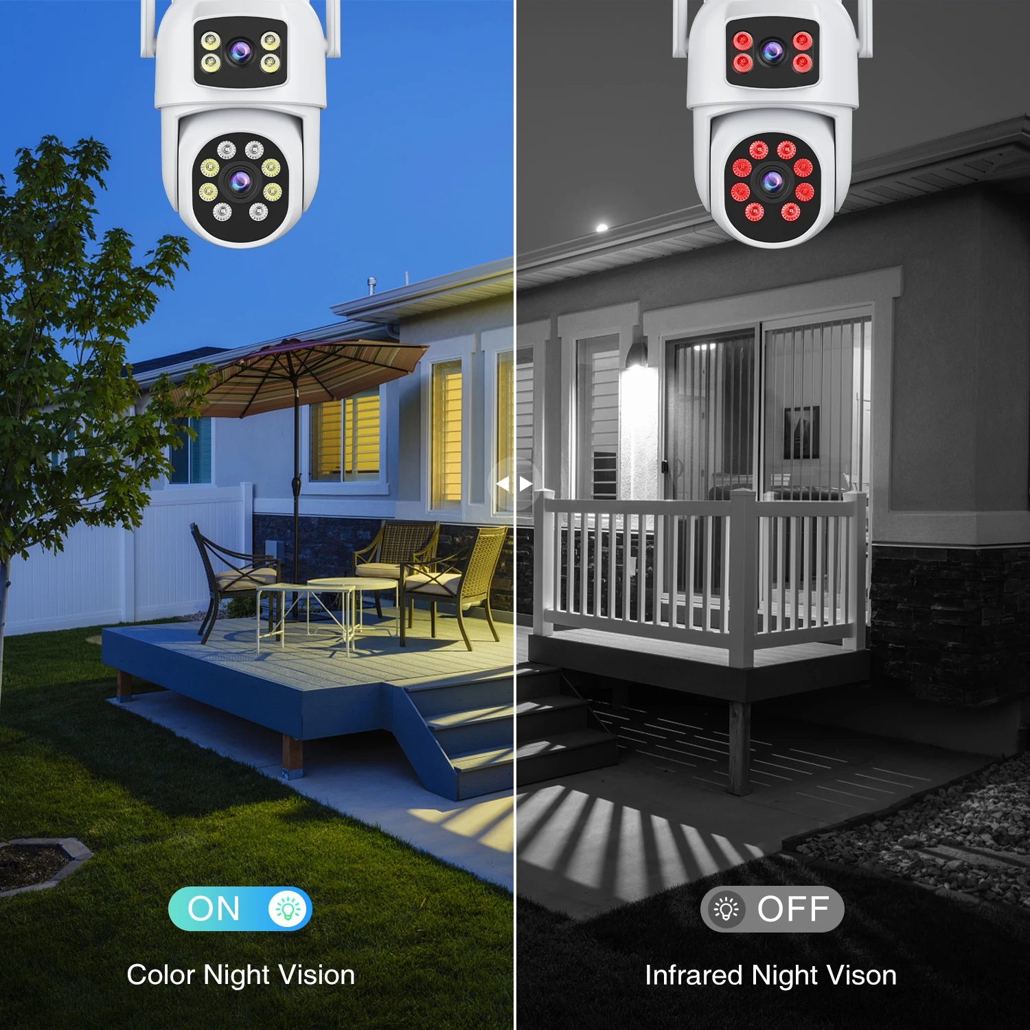 BESDER 8MP IP Camera Wifi 4K Dual Len Outdoor Auto Tracking Night Vision 5G HZ Wifi CCTV Surveillance Camera Security Protection-4