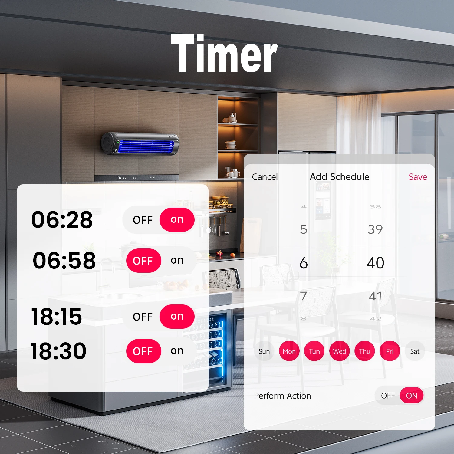 1P 50A Tuya WIFI Smart Switch Circuit Breaker LCD Energy Meter KWh Power Metering Timer Relay Remote Control Smart Life APP-6