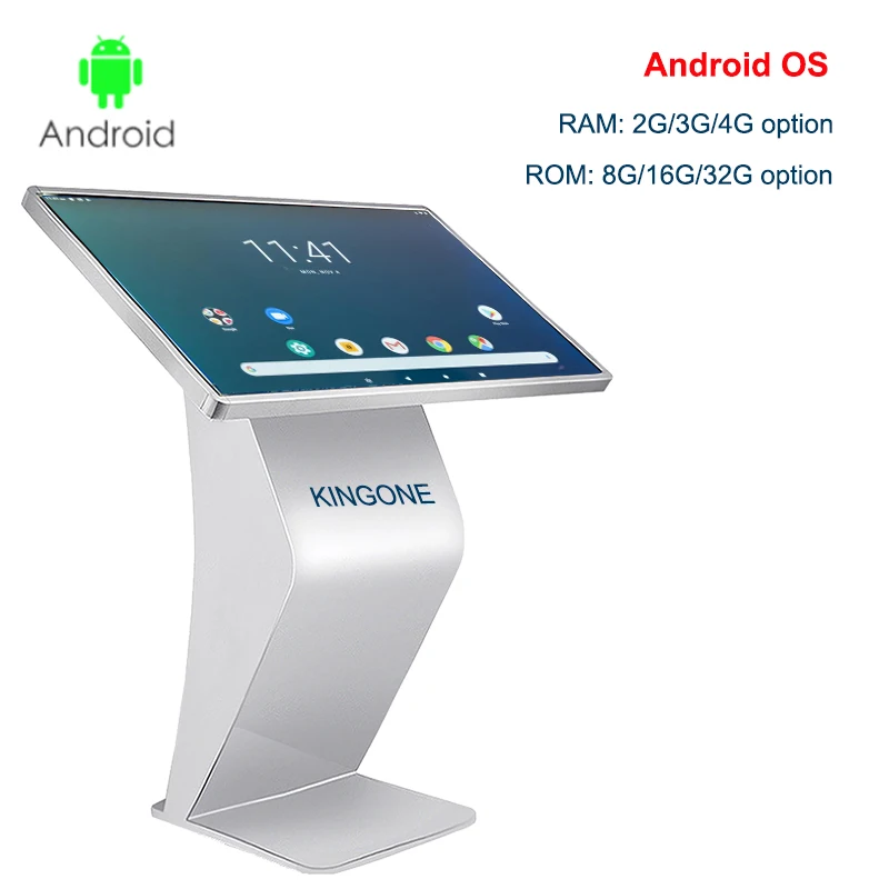 Indoor Digital Signage Floor Standing 43 55 inch LCD Advertising Video Player TV Wayfinding Touchscreen Totem Touch Screen Kiosk-5