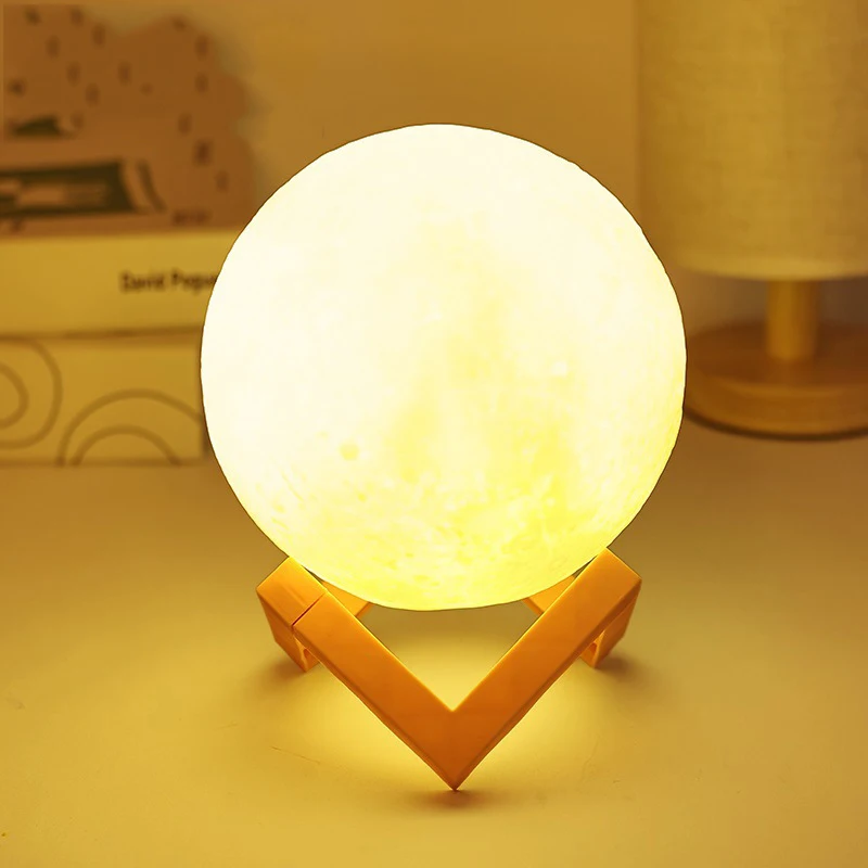 Children's Day Hand-painted Moon Light DIY Painted Materials Package Kindergarten Parent-child Activities Planet Night Light-6