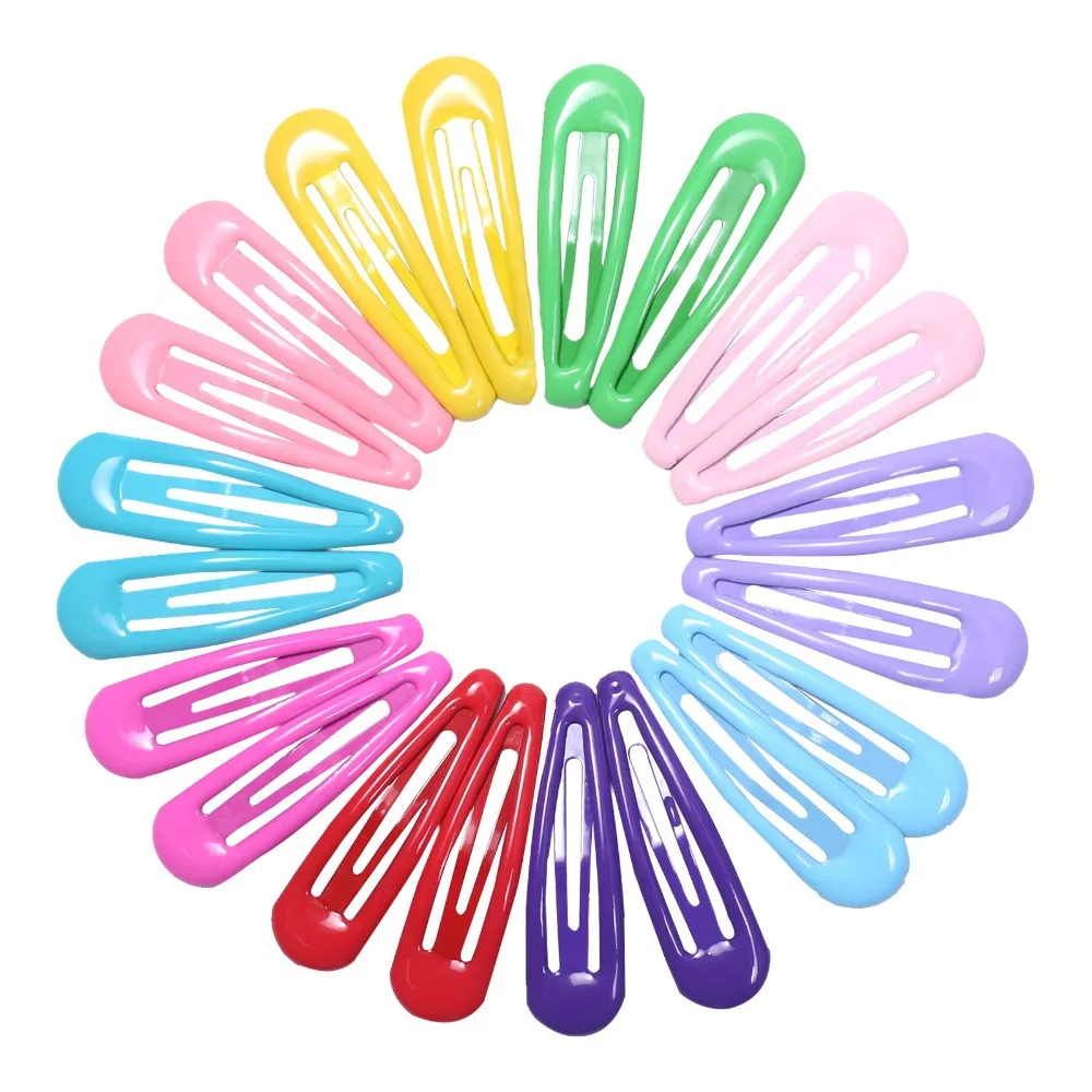 40Pcs/Lot Hair Accessories Girls Hairpin Print Cartoon Fruit Animal Flower Hair Clip Cute Powder Hairgrip New Children Headdress-4