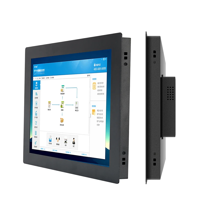 10.4/12.1/14/15 Inch Resistive Touch Industrial Monitor With VGA HDMI USB Embedded Portable Display HD LCD Screen