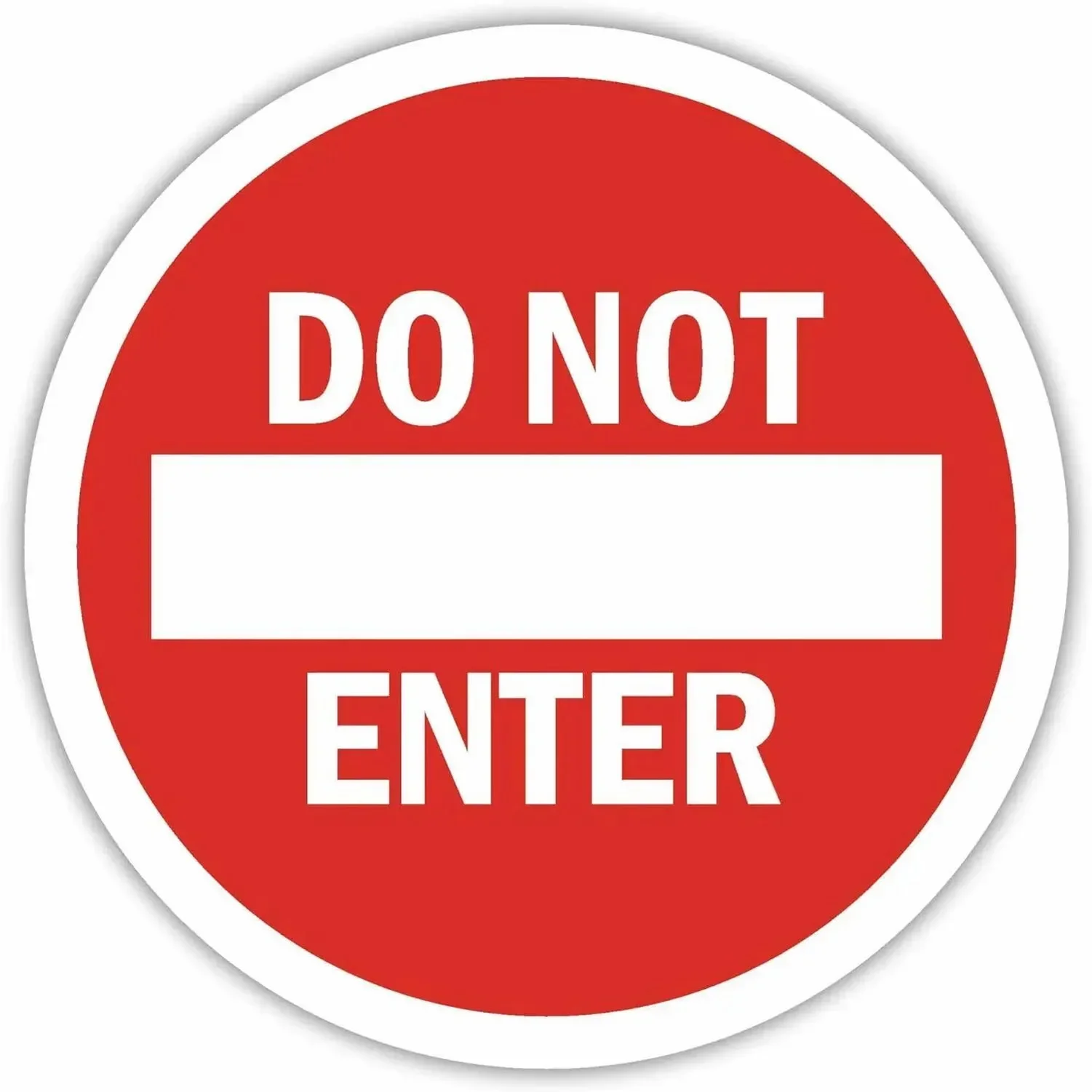 No Parking STOP DO NOT ENTER Traffic Waring Tin Sign Public Street Gate Round Plate Signage Vintage Warn Signs Wall Plaque Decor-6