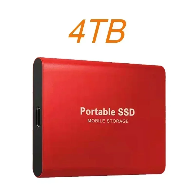External Hard Drive 4TB Portable SSD Solid State Drive USB 3.1/Type-C Hard Disk High-Speed Storage Drive for Laptop/PC/Mac/Phone-6