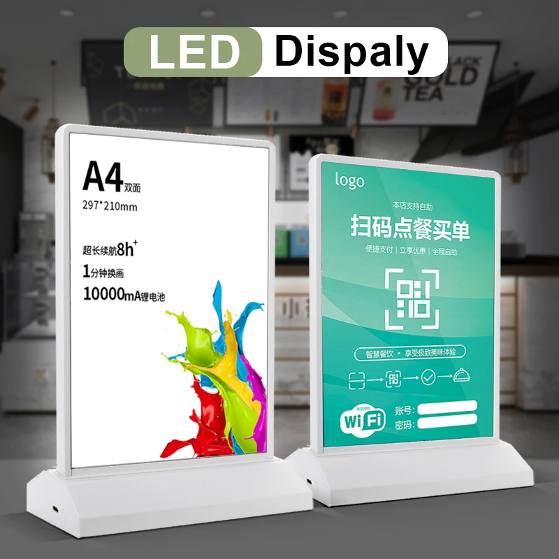 Led Lightbox Business LED Light Sign Advertising Lighting LED Poster Menu Display A4 Custom-2