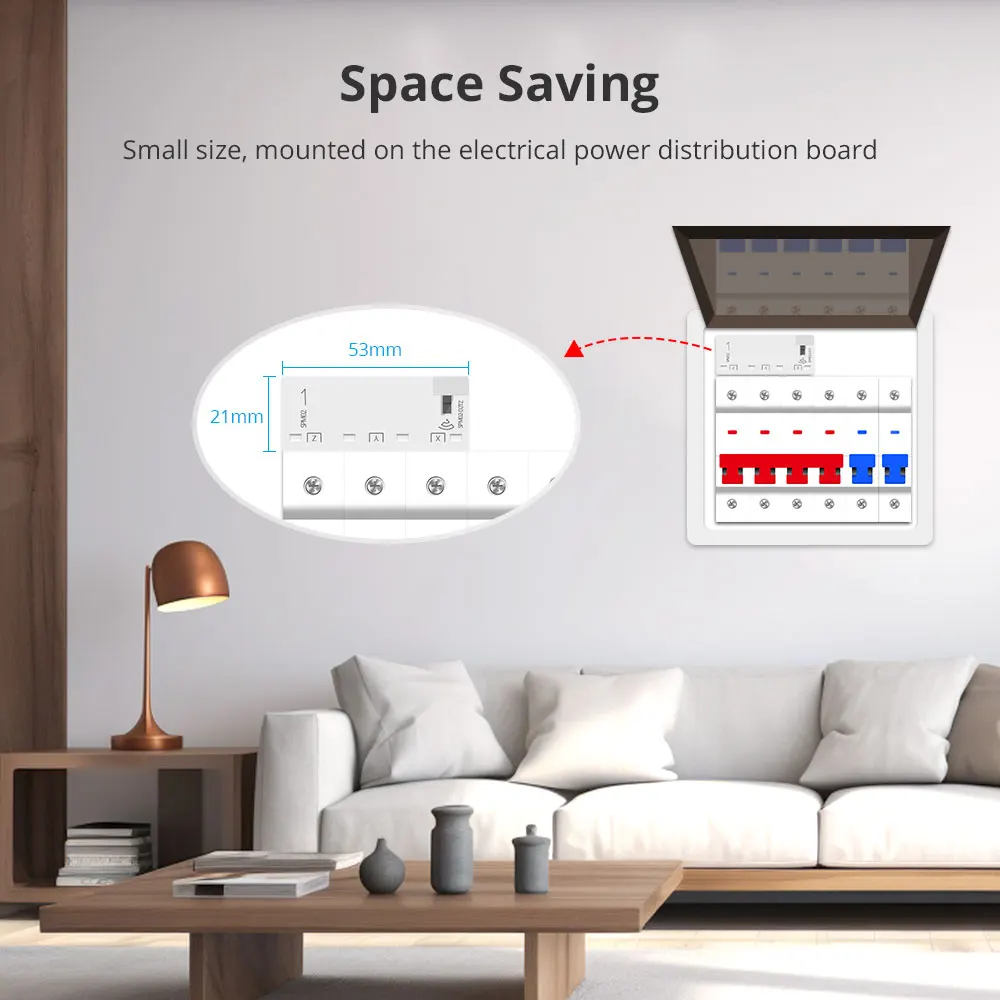 Zemismart Zigbee Smart Energy Meter 3 Phase 4 Wire Power Monitor Sensor Work with Tuya Zigbee2MQTT Home Assistant 208V 415V-5