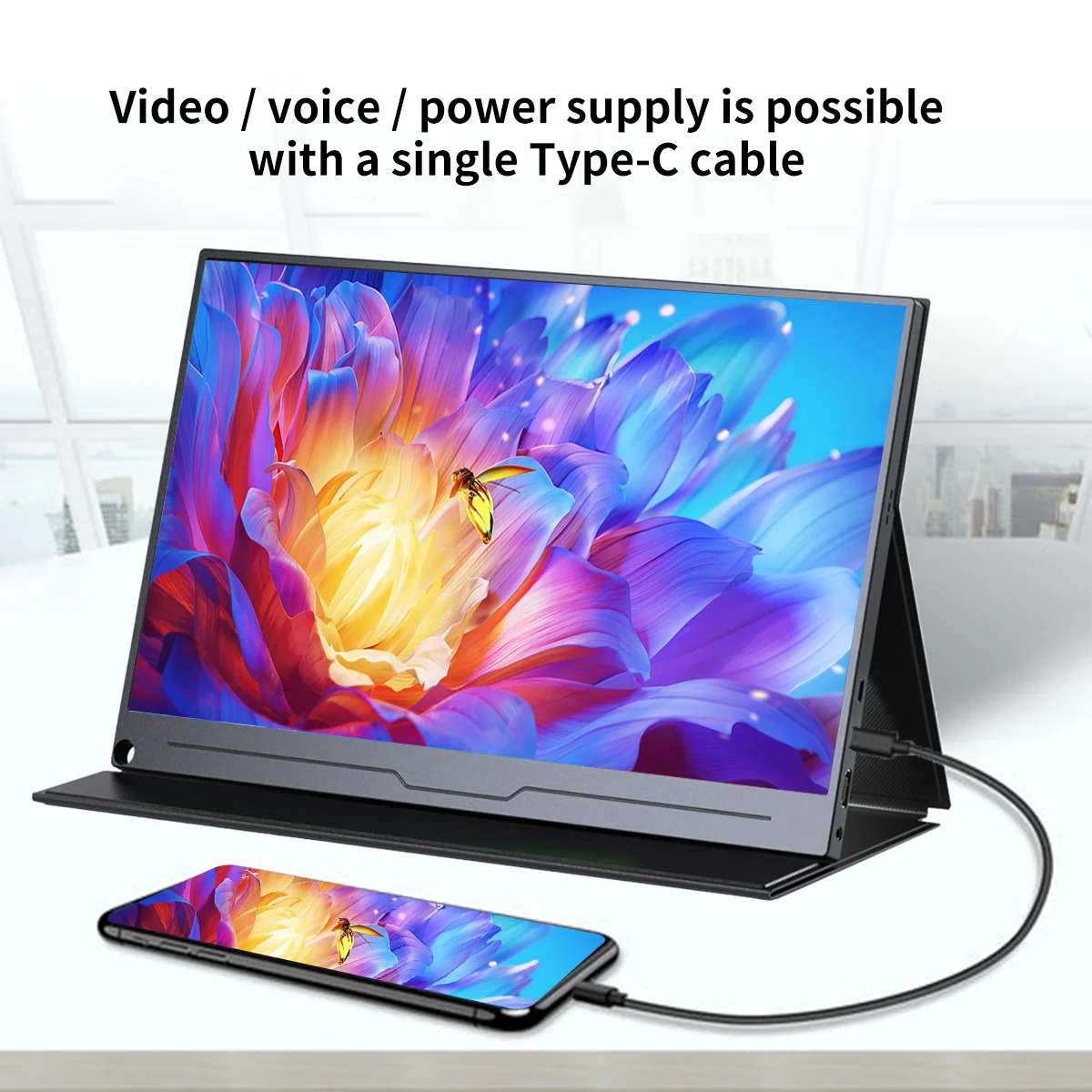 13.3 inch 2560x1600p 2.5K Portable Monitor External Display for Gaming Laptop PS3/PS4 Switch Mini PC Tablet-5