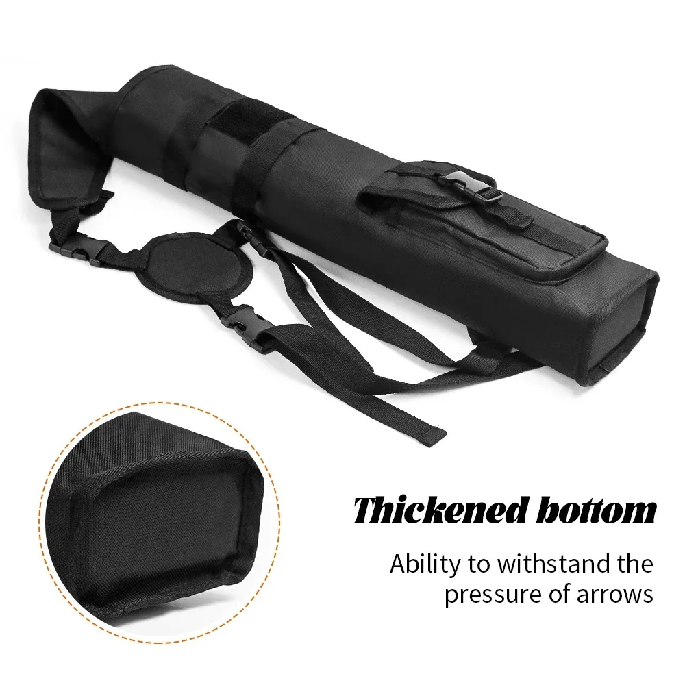 Outdoor Multi-Function Archery Quiver for Arrows Back with Molle System Tactical Arrow Holder Archery Bag Accessories and Pocket-3