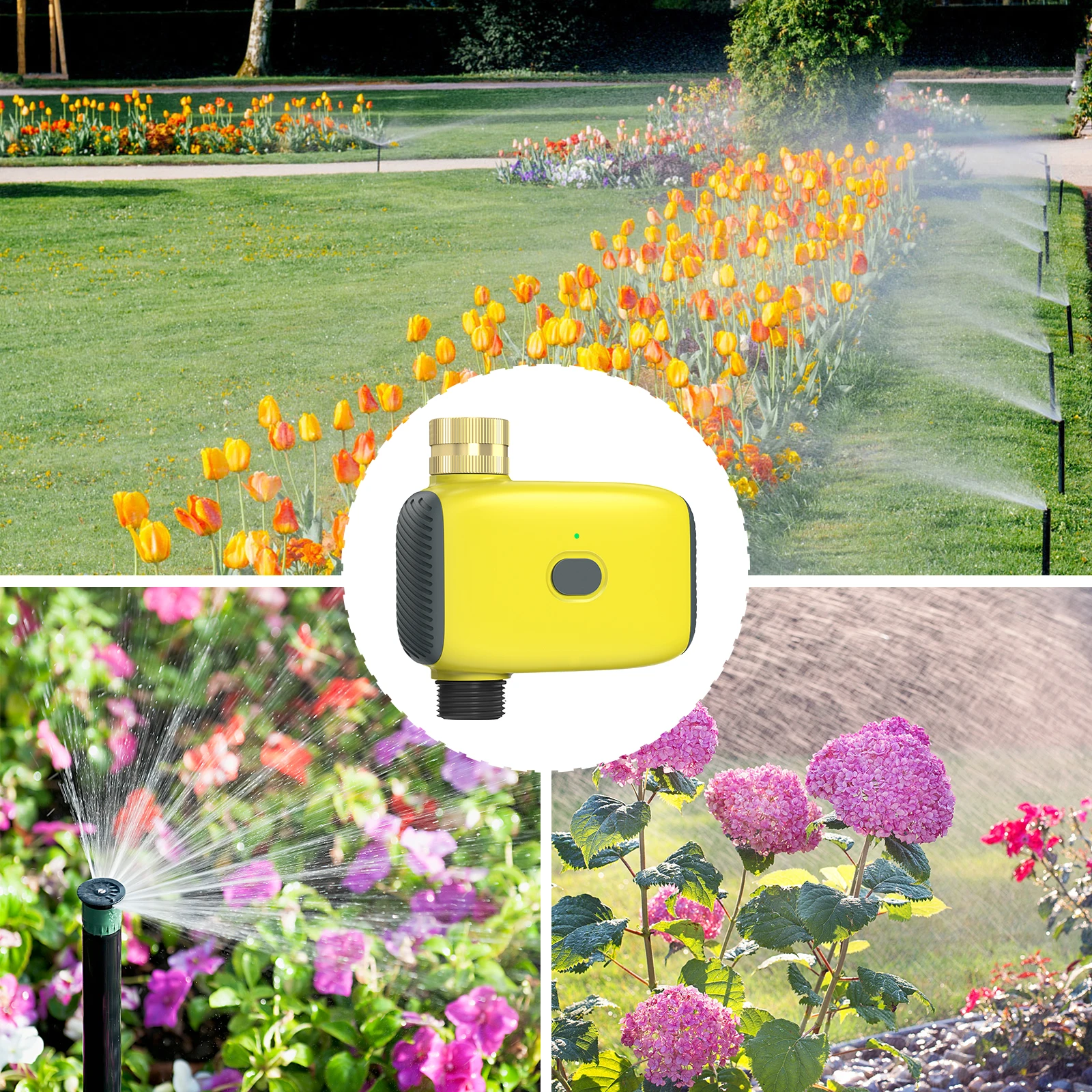 Tuya Smart Zigbee Watering Timer Automatic Drip Irrigation Controller Smart Water Valve Garden Automatic Watering System-3