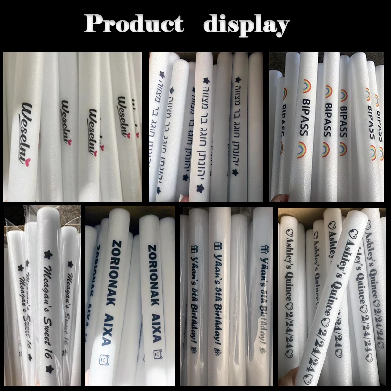 12/15/30/60Pcs RGB LED Glow Bulk Party Supplies Colorful LED Glow Sticks Foam Stick Cheer Tube Dark Light Birthday Wedding-3