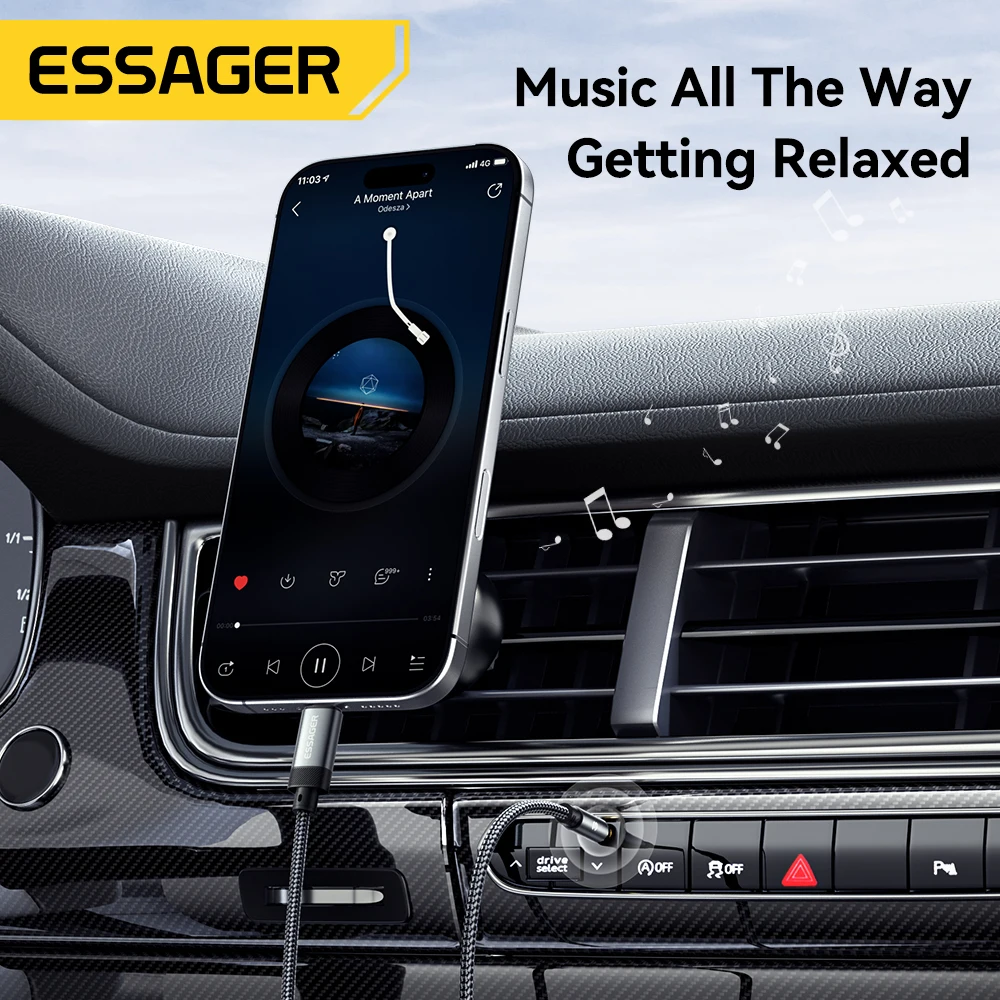 Essager USB C To 3.5mm Aux Jack Adapter Speaker and Headphone 3.5 Mm Aux Audio Splitter Jack 3 5 Cable for iphone Huawei Xiaomi-3