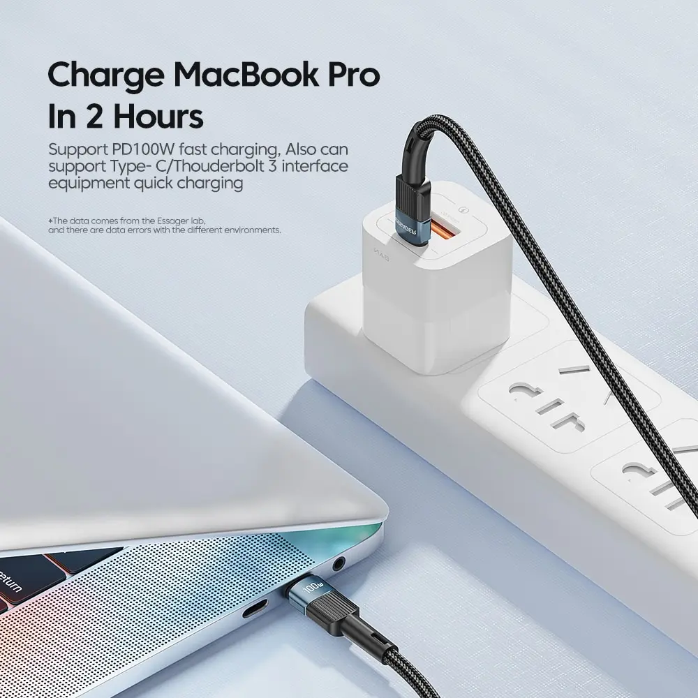 Essager 100W C To C Type C Cable USB C PD Fast Charging Charger Wire Cord For Macbook Samsung Xiaomi Type C USB C Cable-3