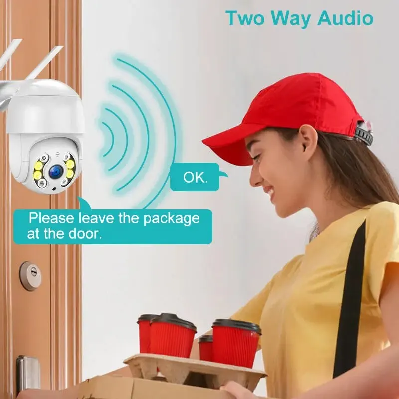 8MP 4K IP Camera 5MP Speed Dome Auto Tracking PTZ Camera Smart Home Outdoor Wireless WIFI Camera Surveillance Monitor-2