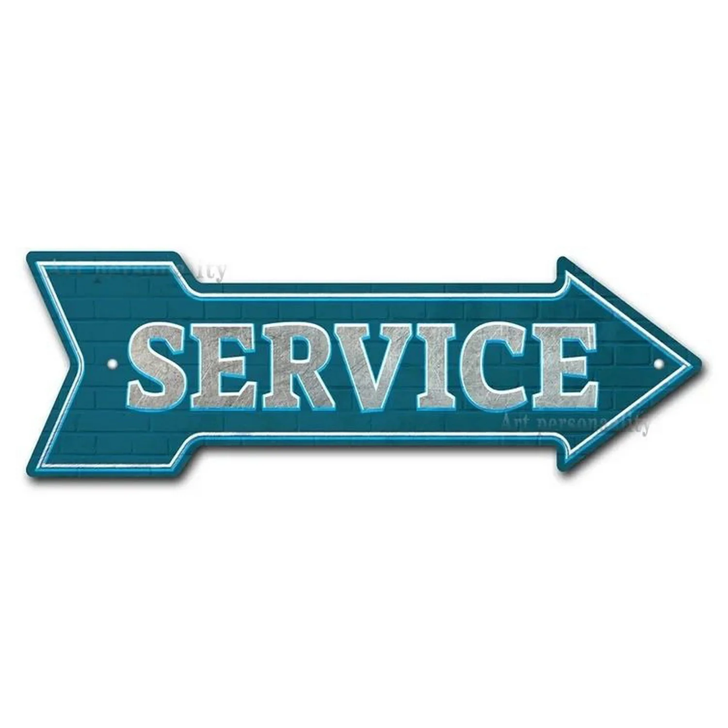 Retro Party BBQ Parking Metal Tin Signs Vintage Street Signs Retro Arrow Directional Signage Funny Tin Sign for Wall Decoration-2