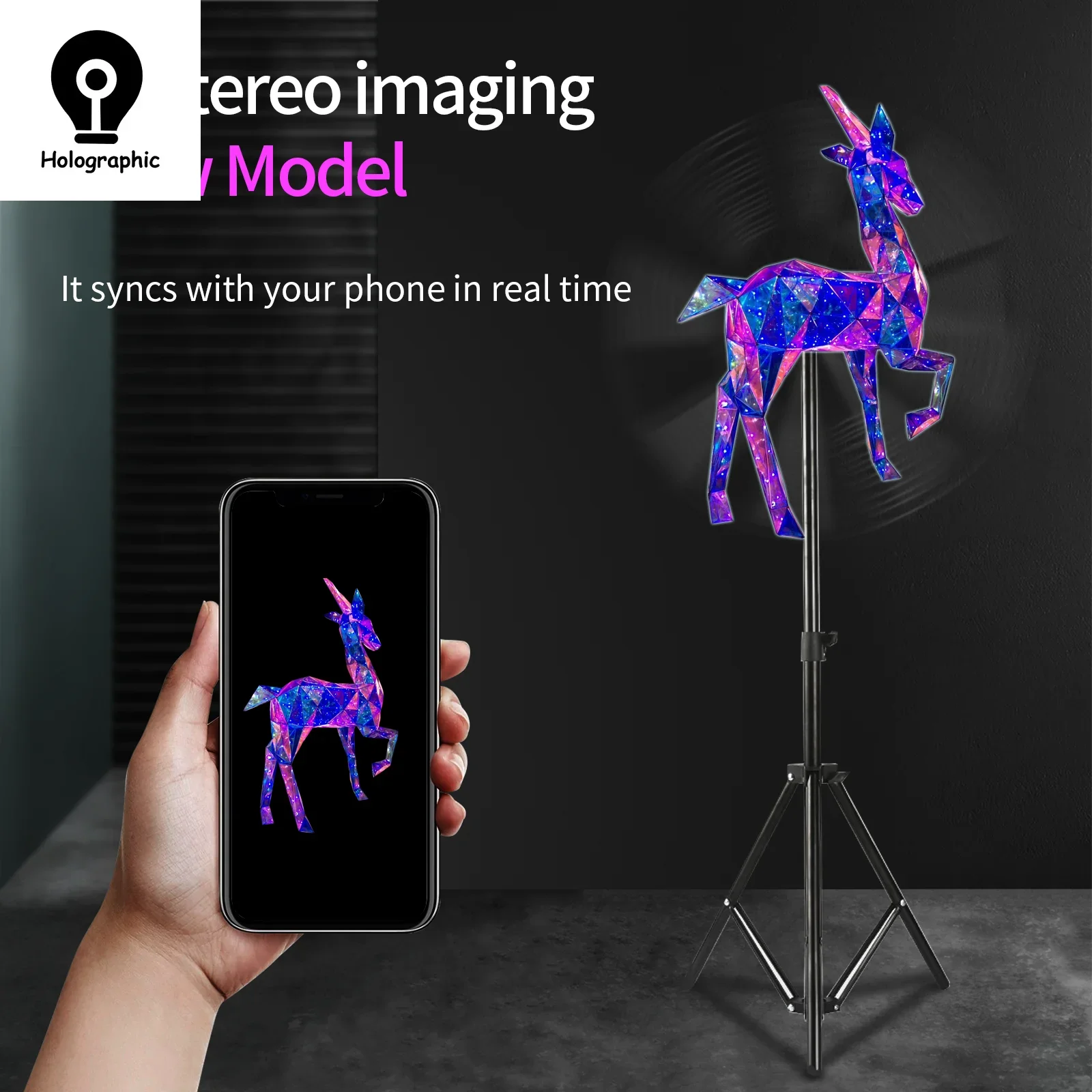 100CM 3D Hologram Fan Projector Wifi Commercial Advertising Display Screen Remote Control Hologram Projector Fan Hologram Player-6