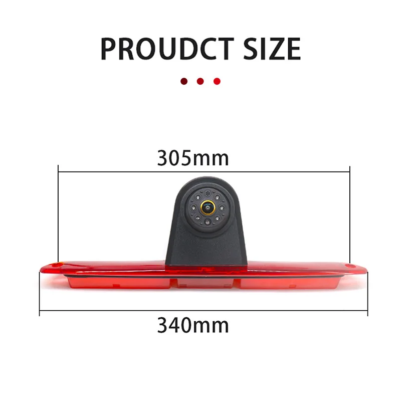 AHD 1080P Waterproof Car Brake Light Rear View Reverse Camera For Mercedes-Benz Sprinter VW Crafter Van 2007-2018-4