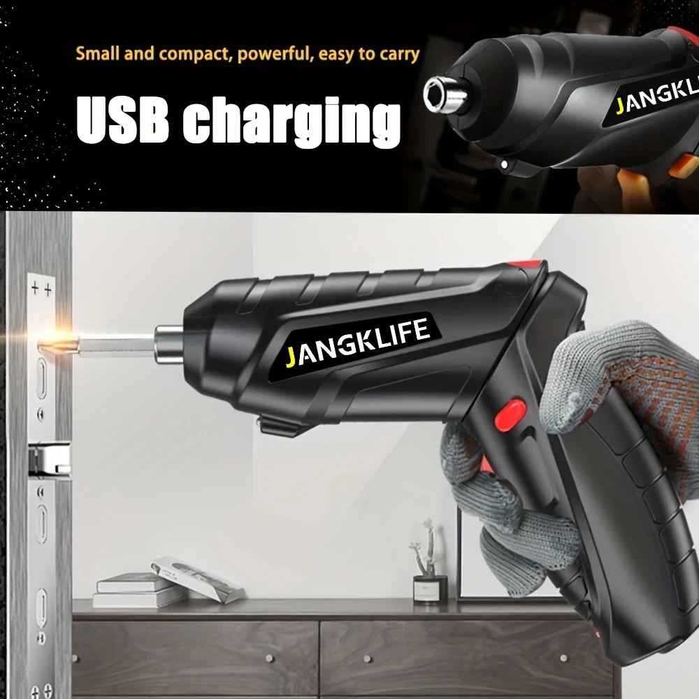 JANGKLIFE Precise Operation Power Electric Screwdriver Industrial Grade Durability  Min Electric Drill Home Office DIY Tools-4