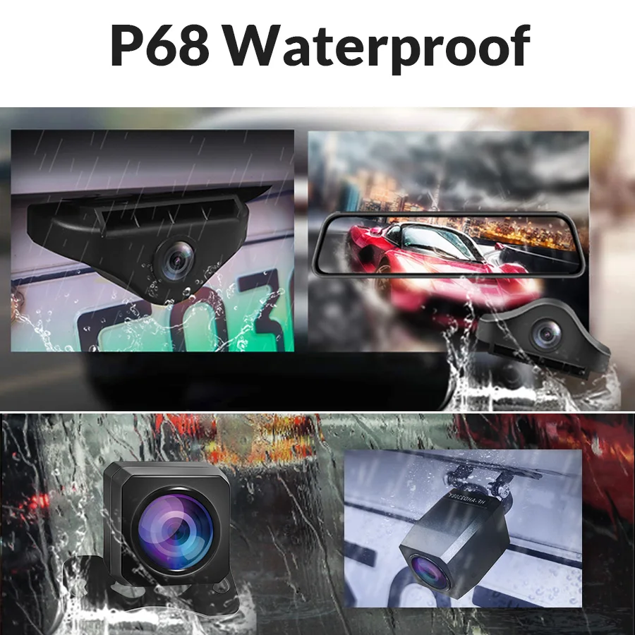 FHD 1080P 2.5mm 4 Pin Jack Port Sony Car DVR Mirror Rear View Camera Night Vision Reversing Auto Parking Monitor Waterproof-3