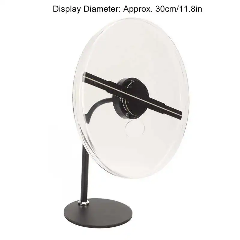 30CM Holographic Advertising Projector 25624 176 Degree Visual Angle 256 LED Beads 3D Hologram Advertising Display Fan-2