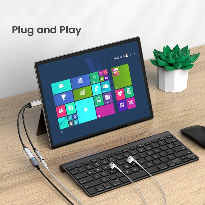 2 In 1 Type USB C To 3.5mm Jack Earphone Charging Cable Converter Type C to 3.5 Audio OTG Adapter for Macbook Air Samsung Huawei-2