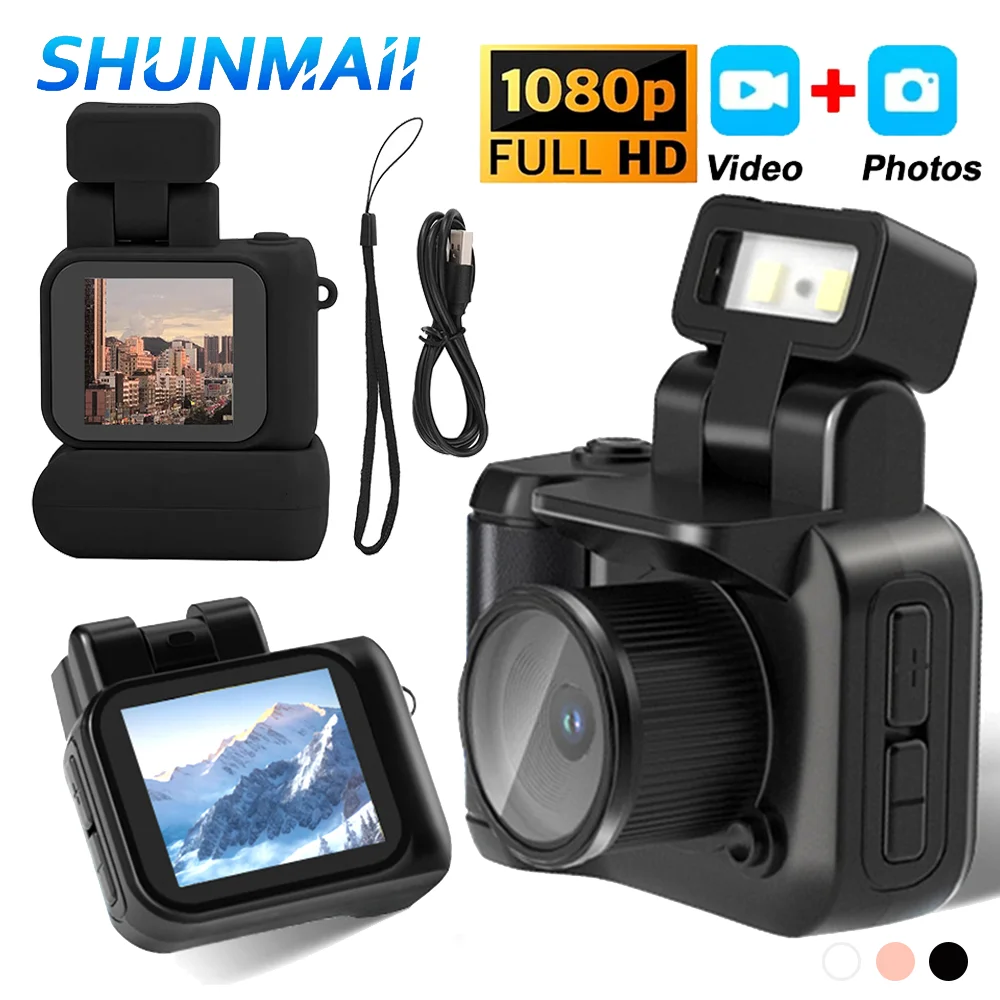 Y4000 Mini Camera with Screen HD 1080p Portable Video Recorder with Flash Light Battery Dock Retro Ultra Compact Digital Camera-1