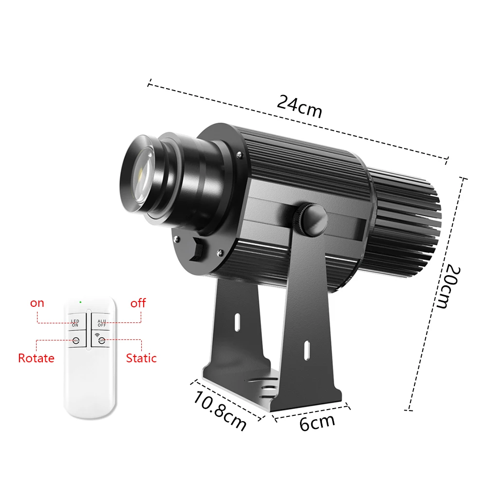 Customized 150W HD Indoor Door Head Outdoor ip67 Waterproof Rotating Advertising Image Projection Lamp Gobo Shop Logo Projector-2