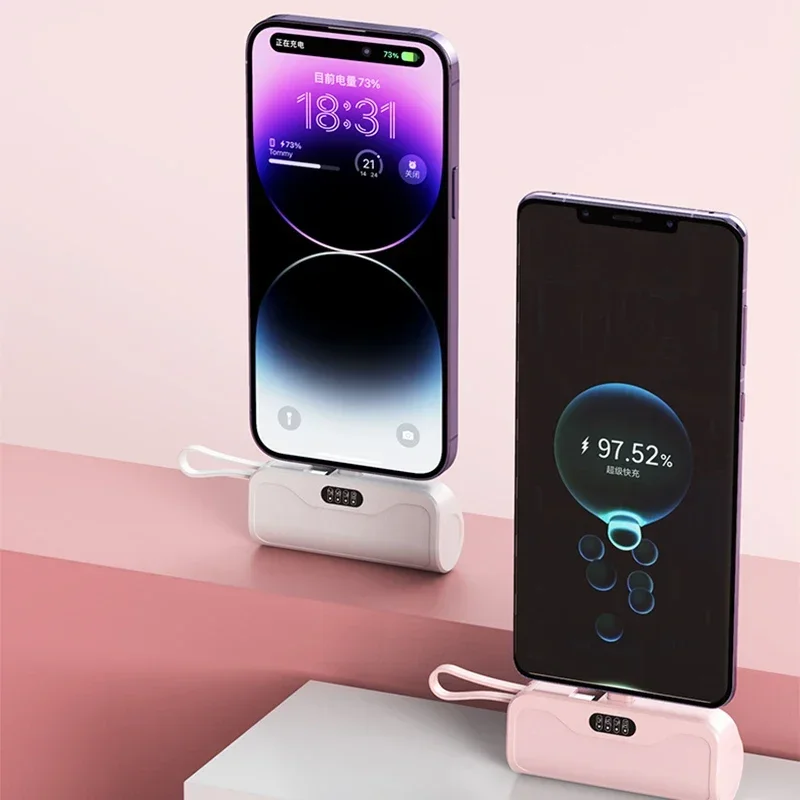Mini Portable Mobile Phone Charger External Battery Power Bank Plug and Play Suitable for Apple Samsung Huawei Xiaomi 10000mAh-2